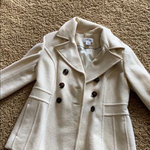 White pea coat